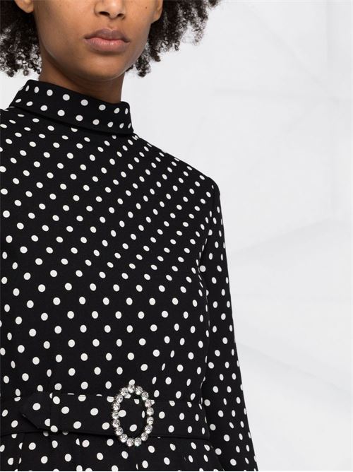 Short polka dot dress SAINT LAURENT | 686346Y3E091095